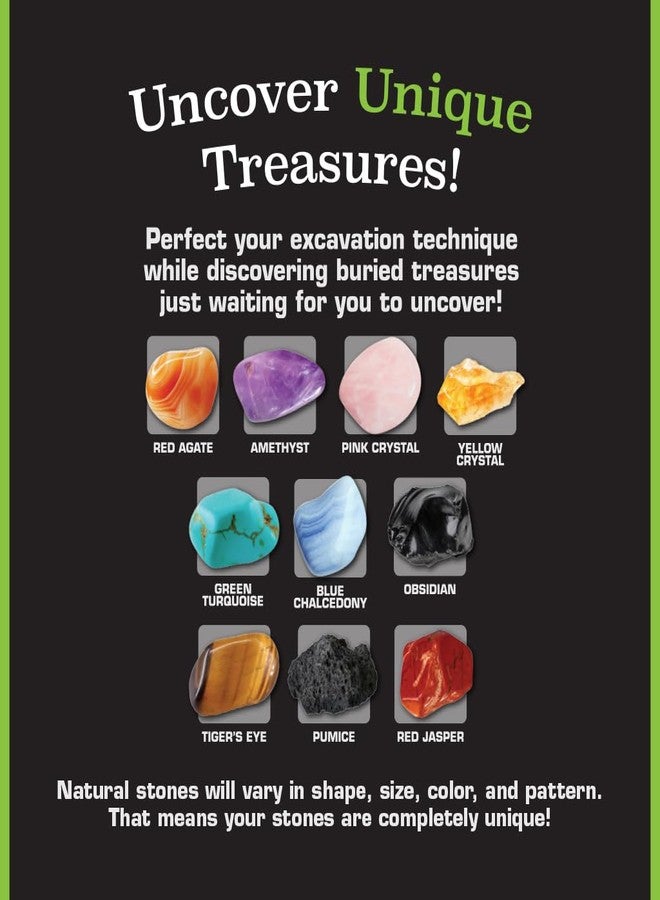 ArtSkills Epic Lab Gem Discovery, Gemstone Dig Kit for Kids, Science Kit for Kids with 10 Real Gemstones Gift for Boys and Girls - Image 2